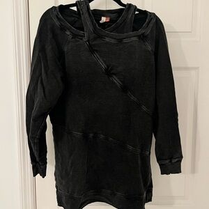 Anthropologie Pilcro Black Long Sleeve Sweatshirt